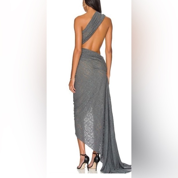 Bronx and Banco Grey Mayan Gown size 6 New with Tags Sold Out - Picture 5 of 6